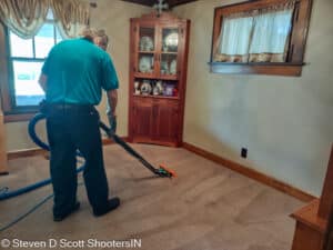 carpet steam cleaning after prep work
